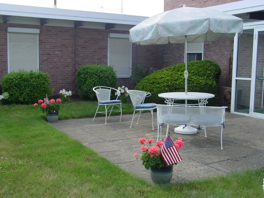 Sitting area for visitor and residence at house of loreto